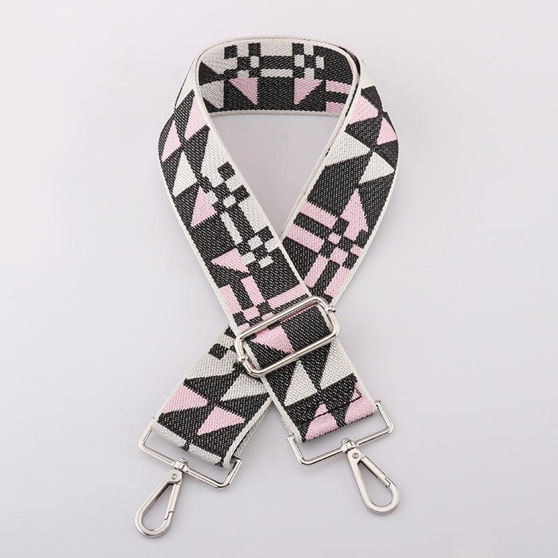 Black and Pink Abstract strap