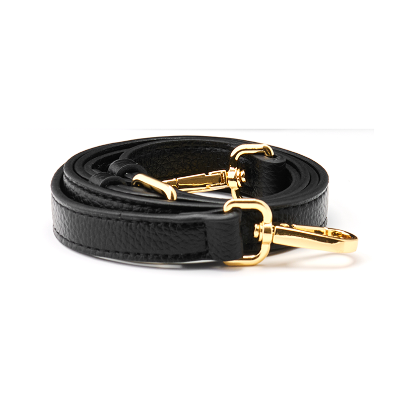 Leather Crossbody Strap Noir