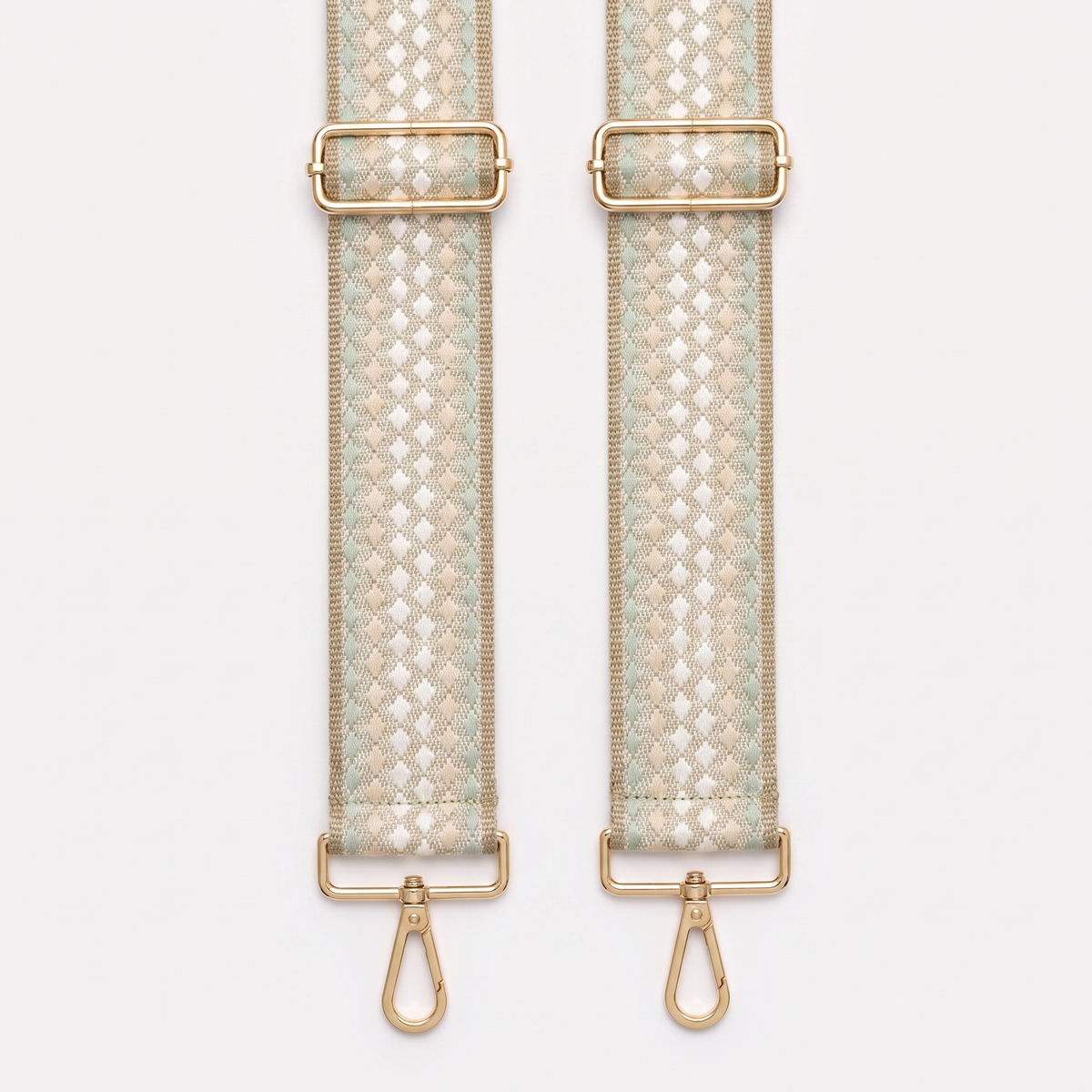 Sage Checker Weave Strap