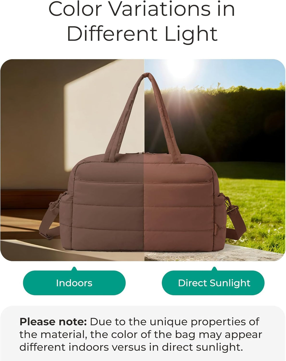 Vera Weekender Travel Duffel Bag