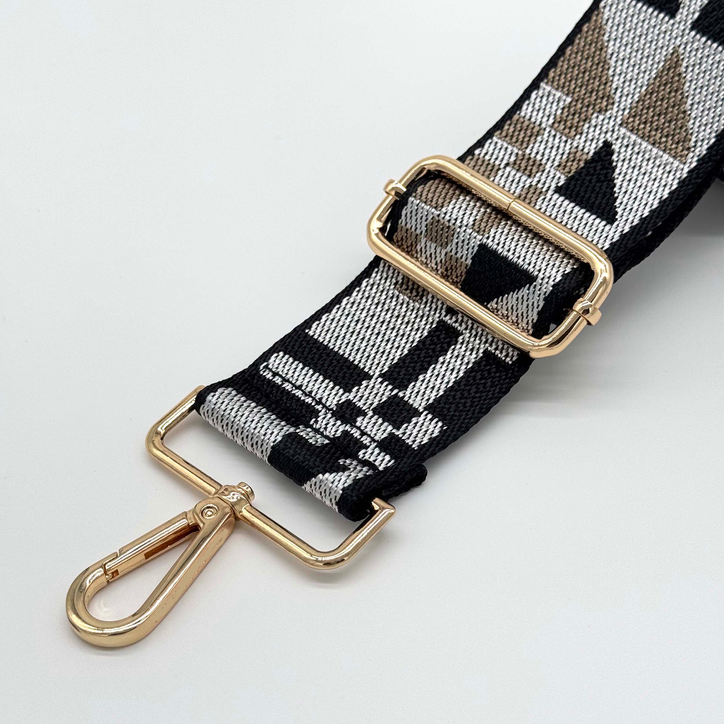 Black Abstract Bag Strap