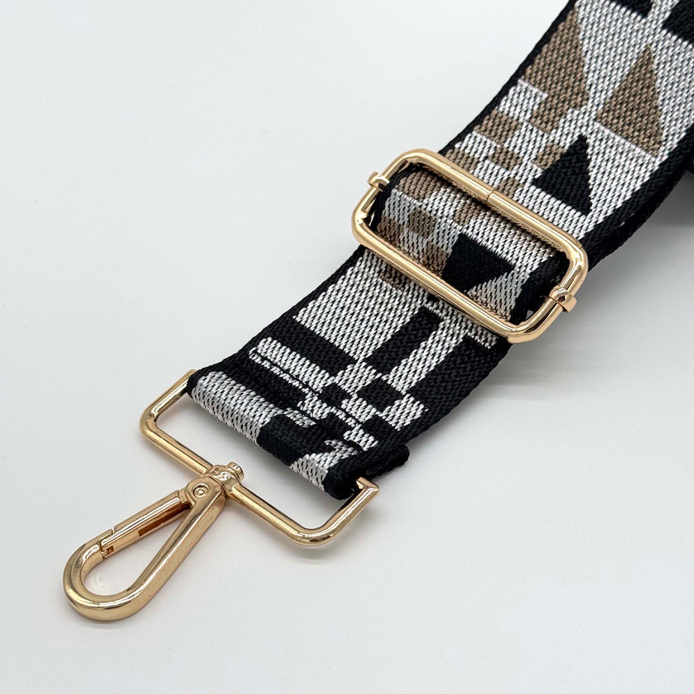 Black Abstract Bag Strap