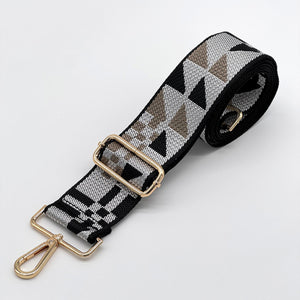 Black Abstract Bag Strap