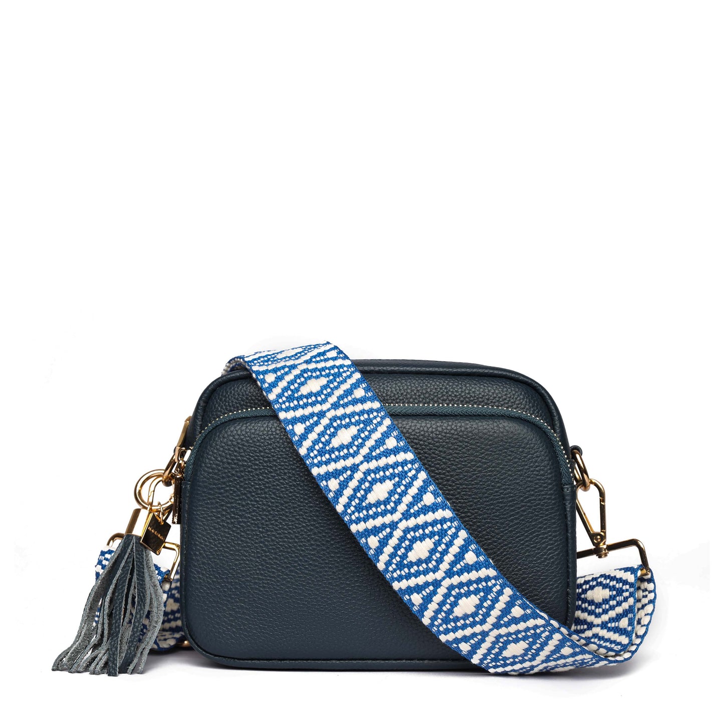 Noir & Blanc Leather Crossbody Bag and Accessories