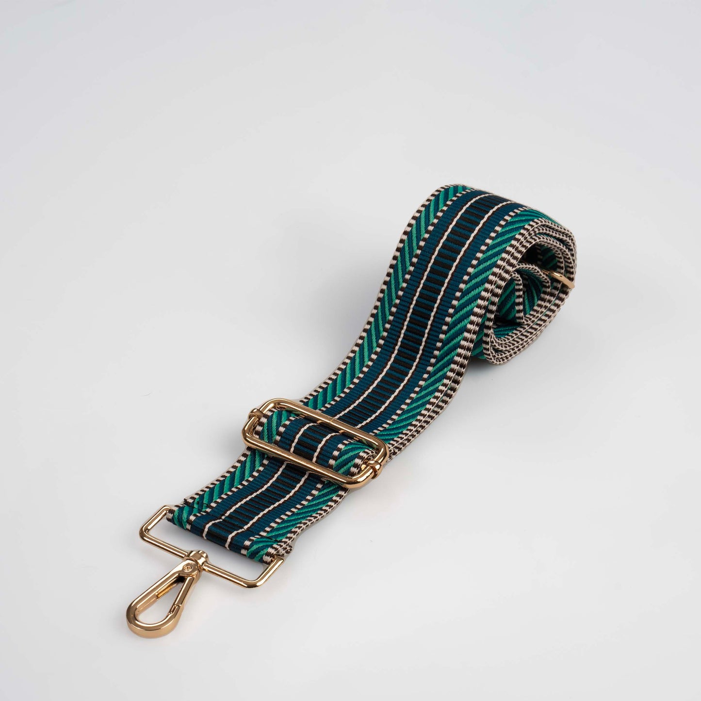 Blue Patterned Bag Strap