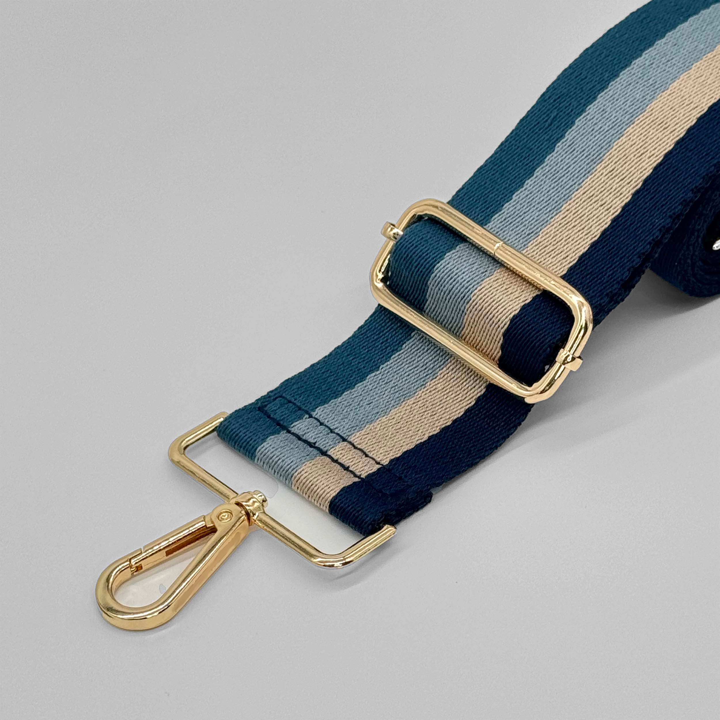 Blue Tones Stripe Bag Strap