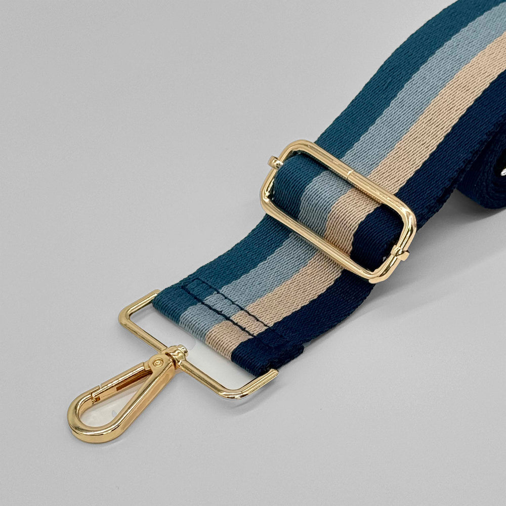 Blue Tones Stripe Bag Strap