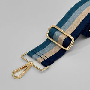Blue Tones Stripe Bag Strap