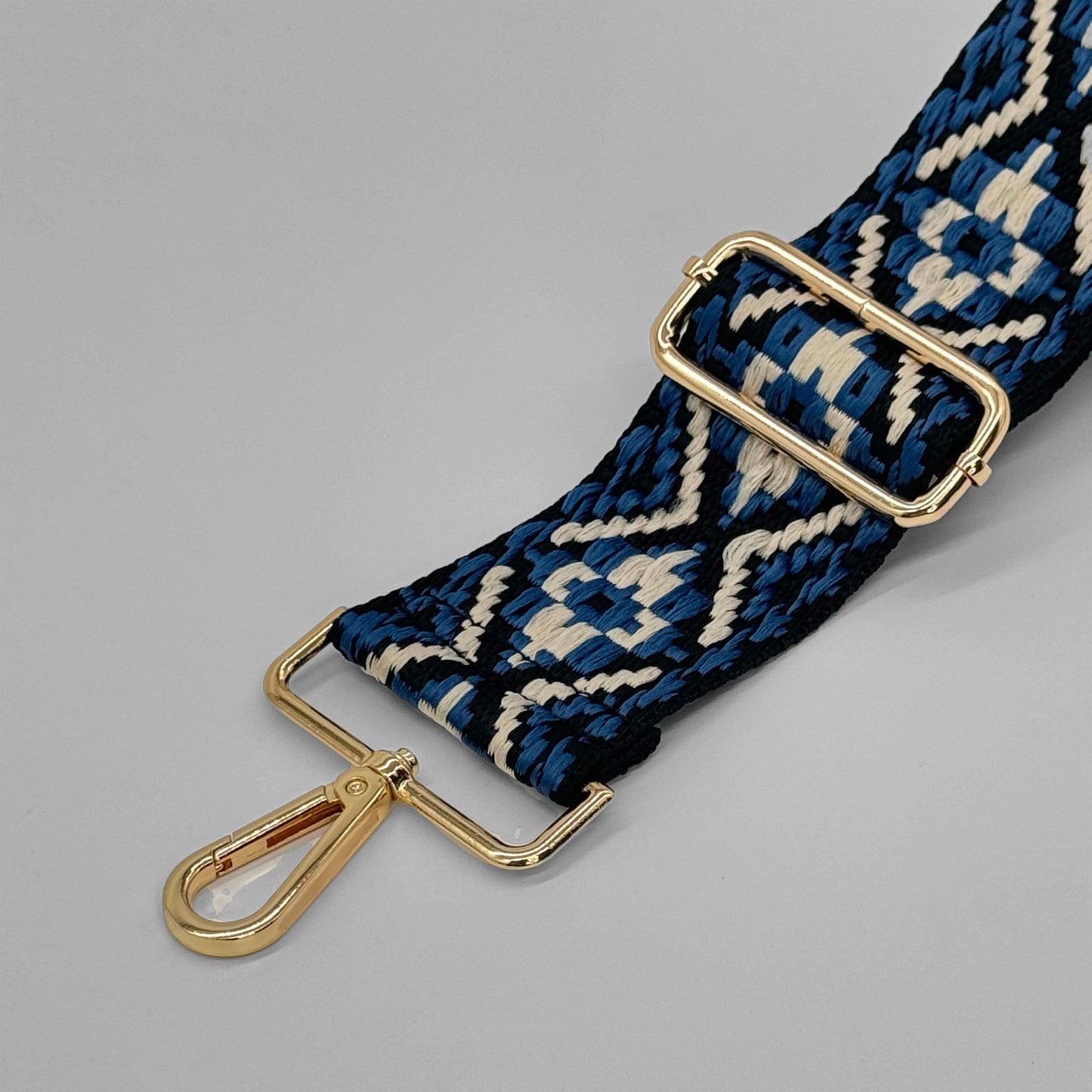 Blue Woven Aztec Bag Strap