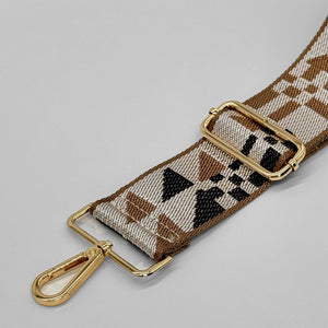Brown Abstract Bag Strap