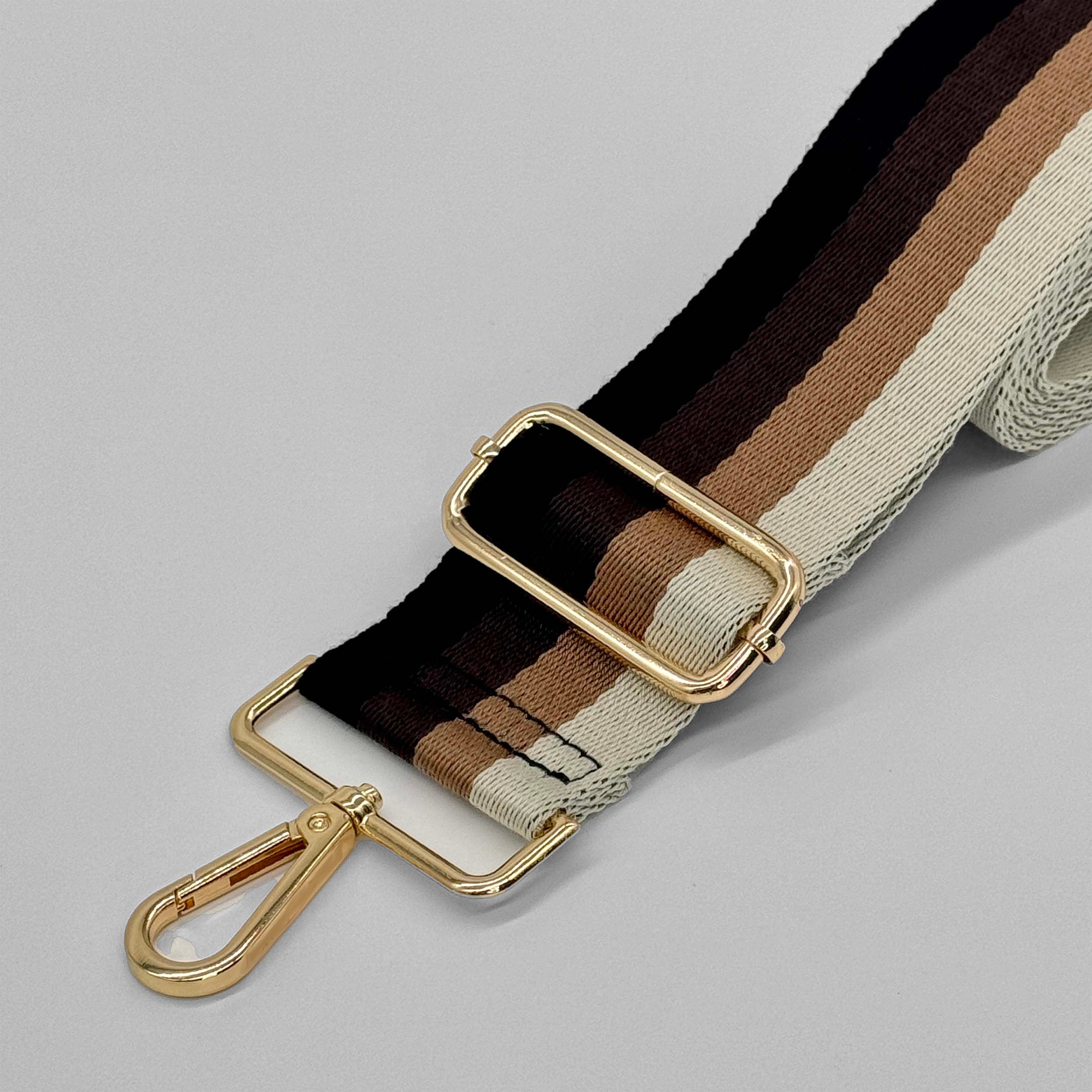 Brown Tones Stripe Bag Strap