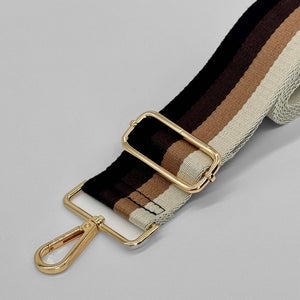 Brown Tones Stripe Bag Strap