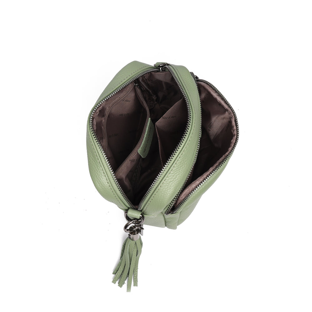 Luma Crossbody Bag Olive Mist Dark Silver