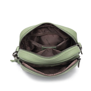Luma Crossbody Bag Olive Mist Dark Silver