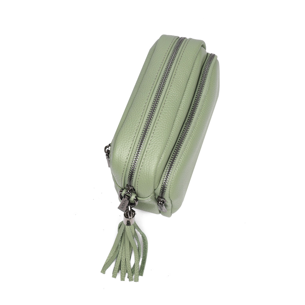 Luma Crossbody Bag Olive Mist Dark Silver
