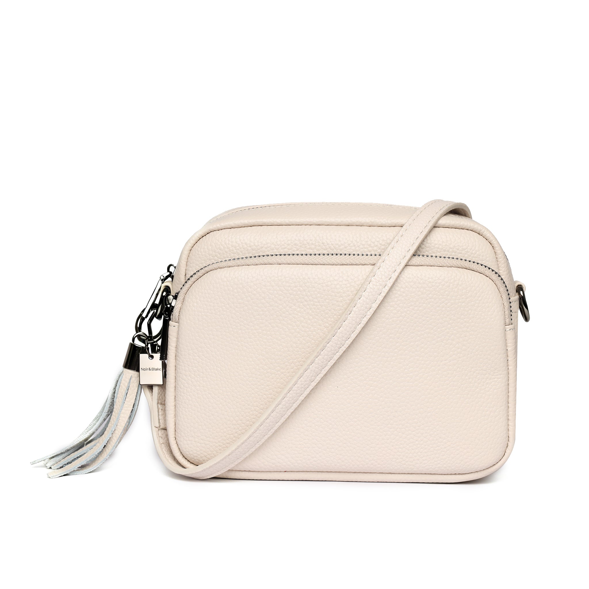 Luma Crossbody Bag Ivory Dark Silver