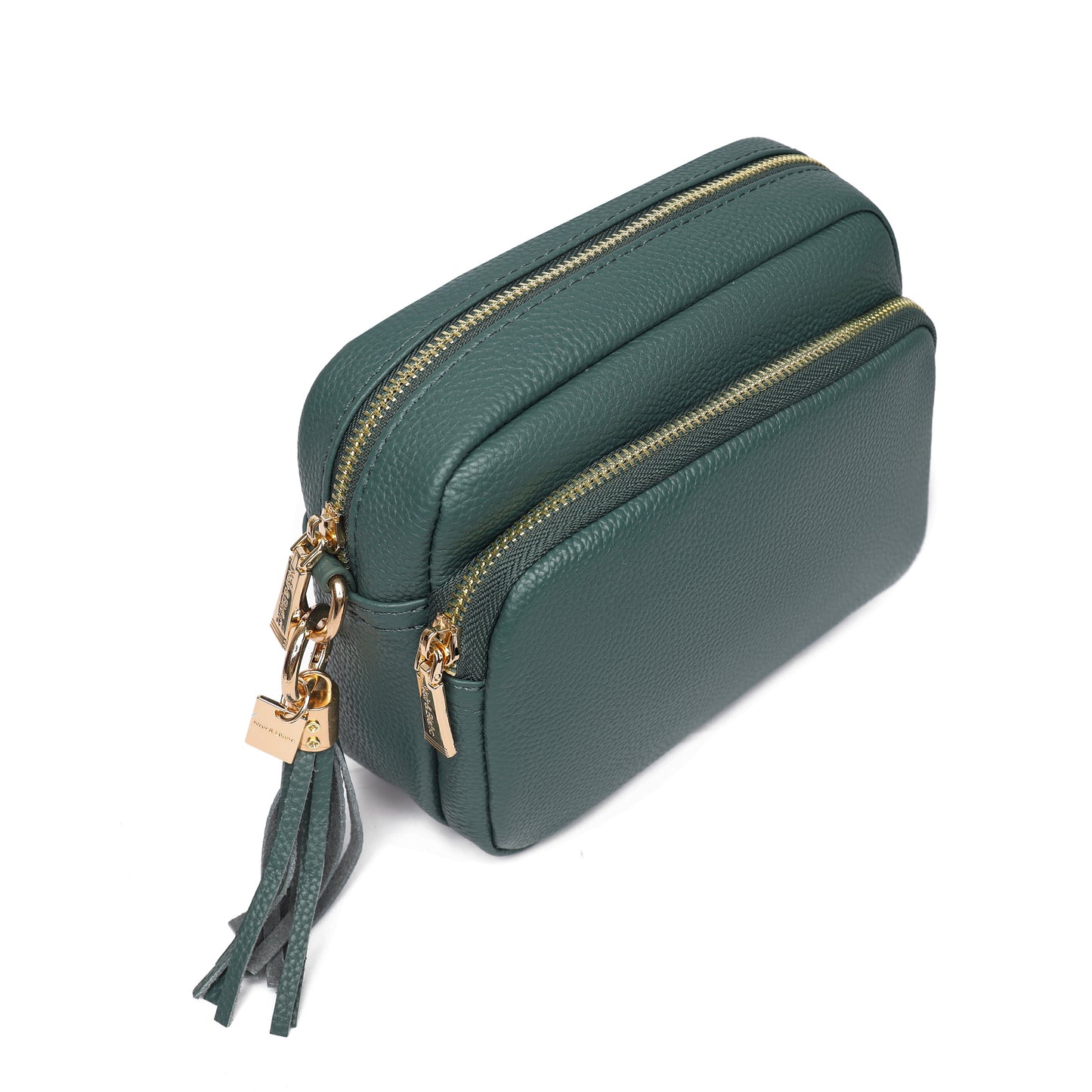 Noir & Blanc Leather Crossbody Bag and Accessories