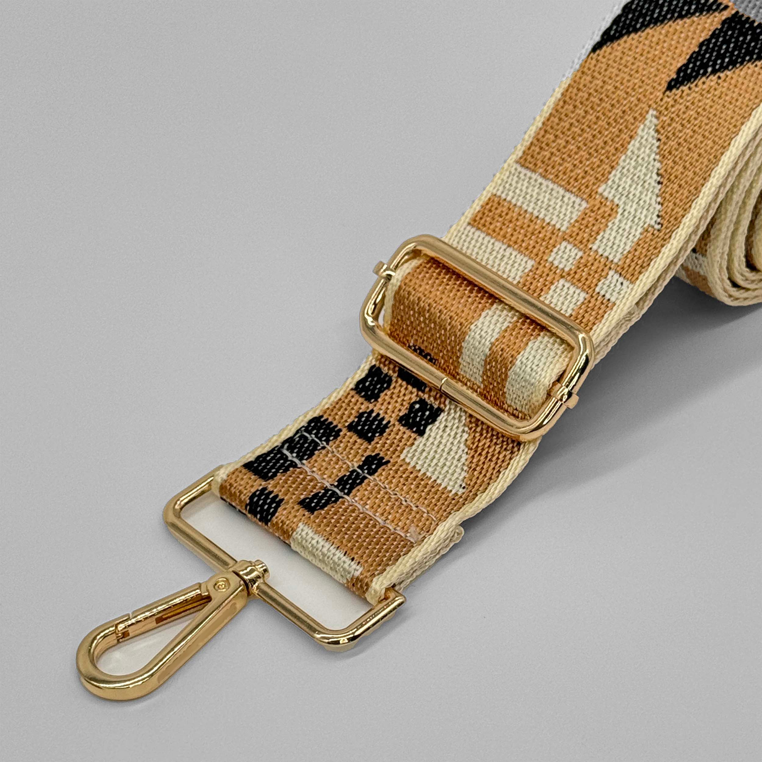 Gold Abstract Bag Strap