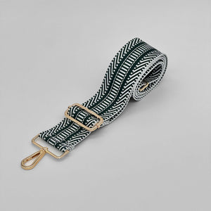 Green Patterned Bag Strap