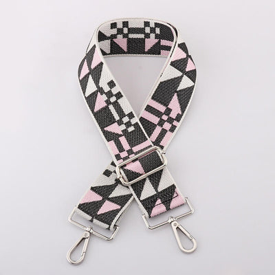 Black and Pink Abstract strap