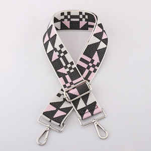 Black and Pink Abstract strap