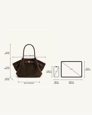 Nora Tote  - Espresso(Plush)