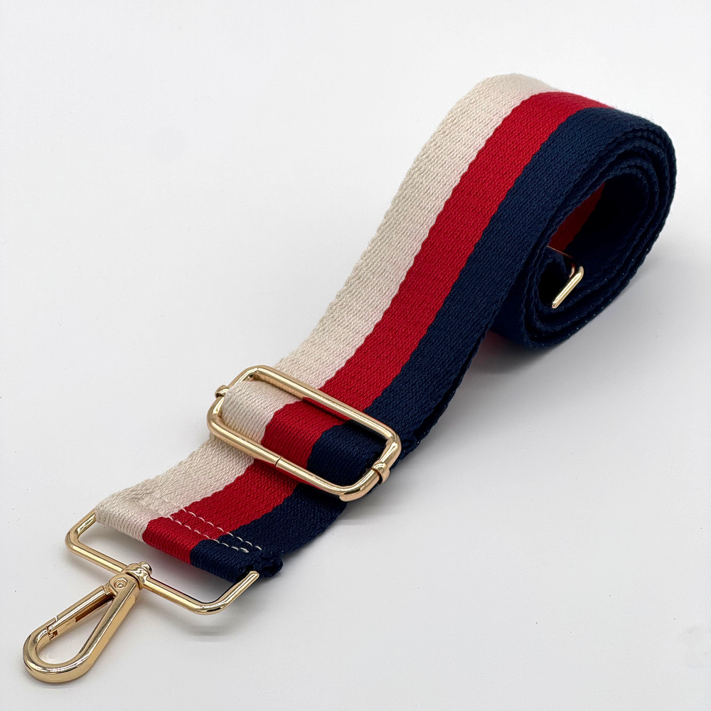 Red, White & Blue Stripe Bag Strap