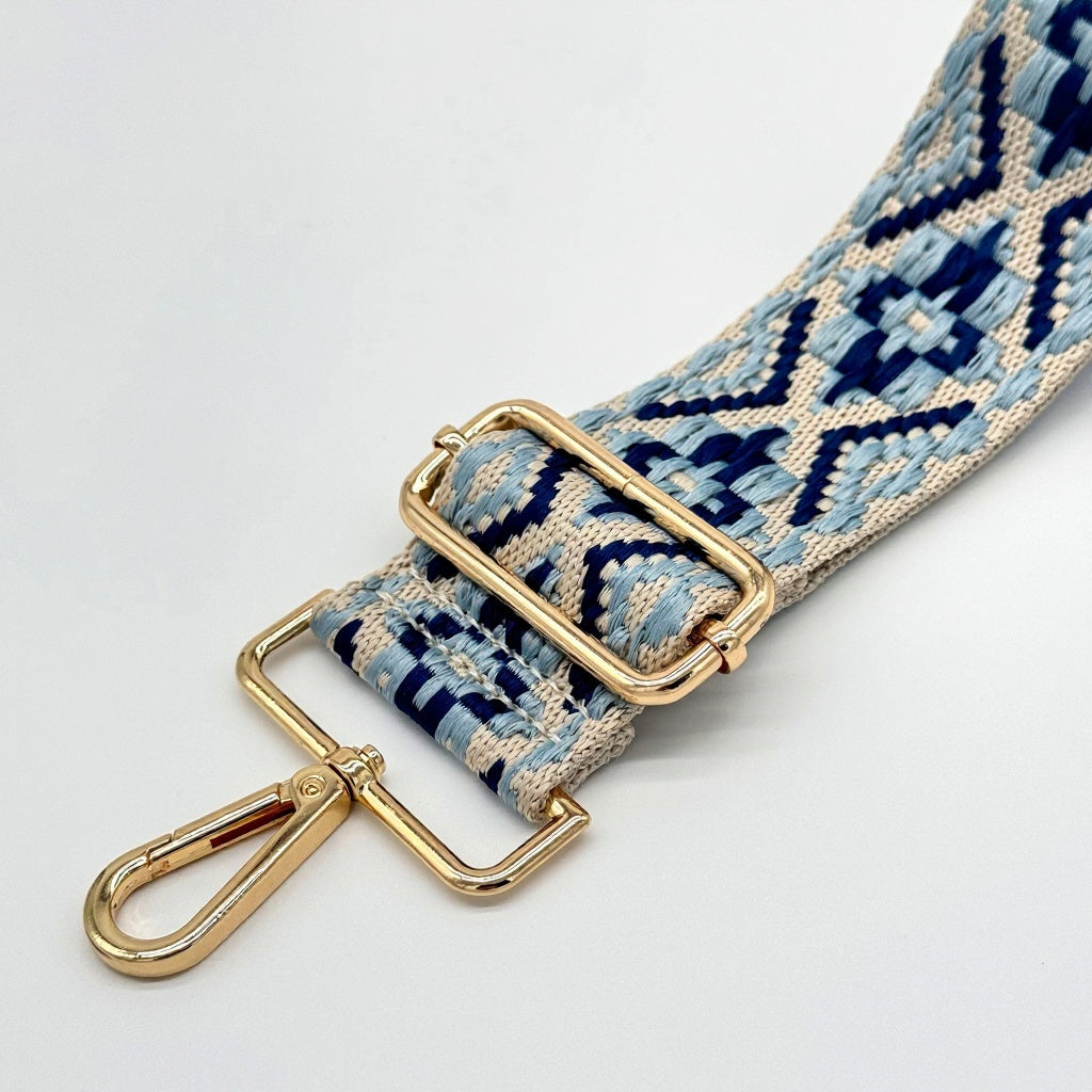 Stone & Blue Woven Aztec Strap