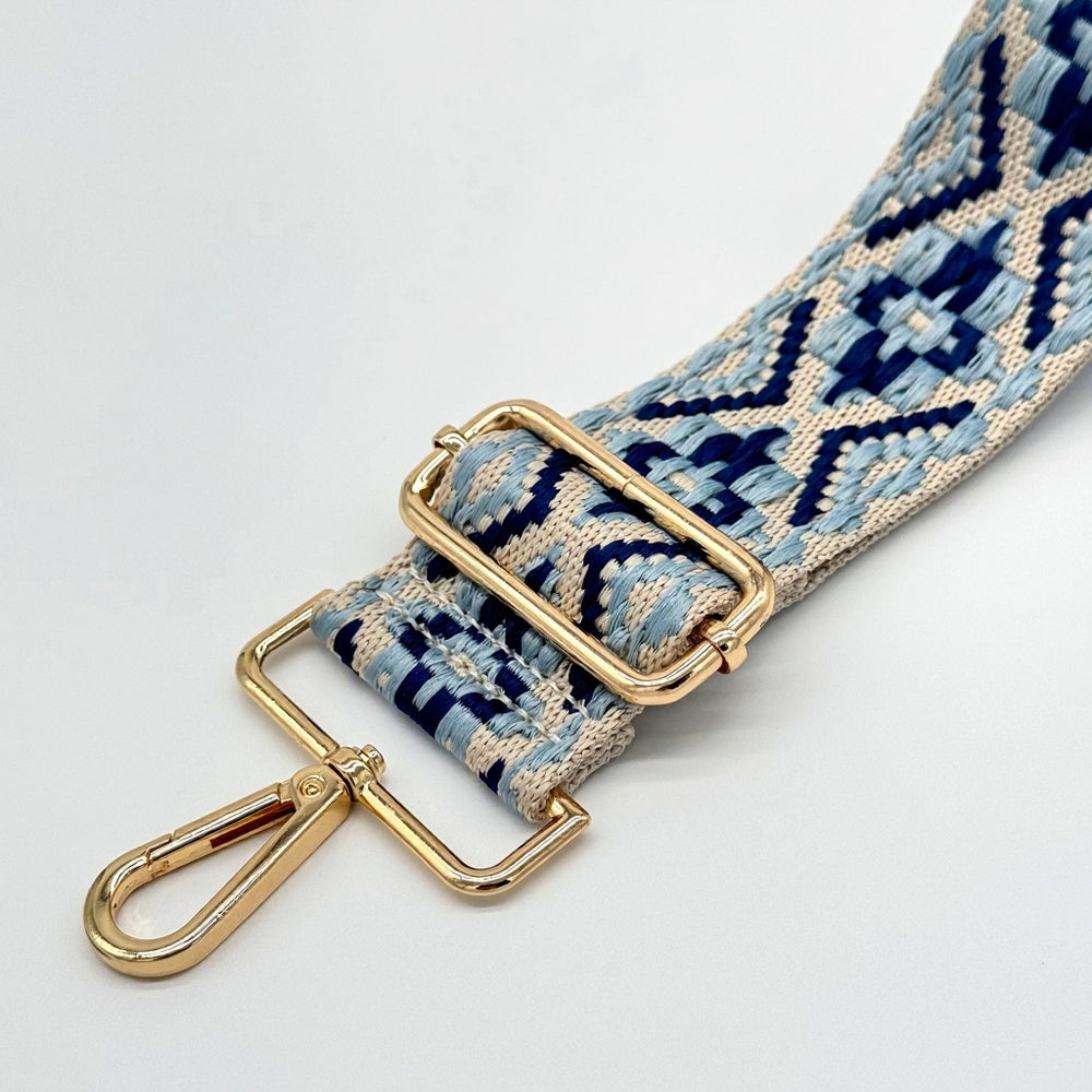 Stone & Blue Woven Aztec Strap
