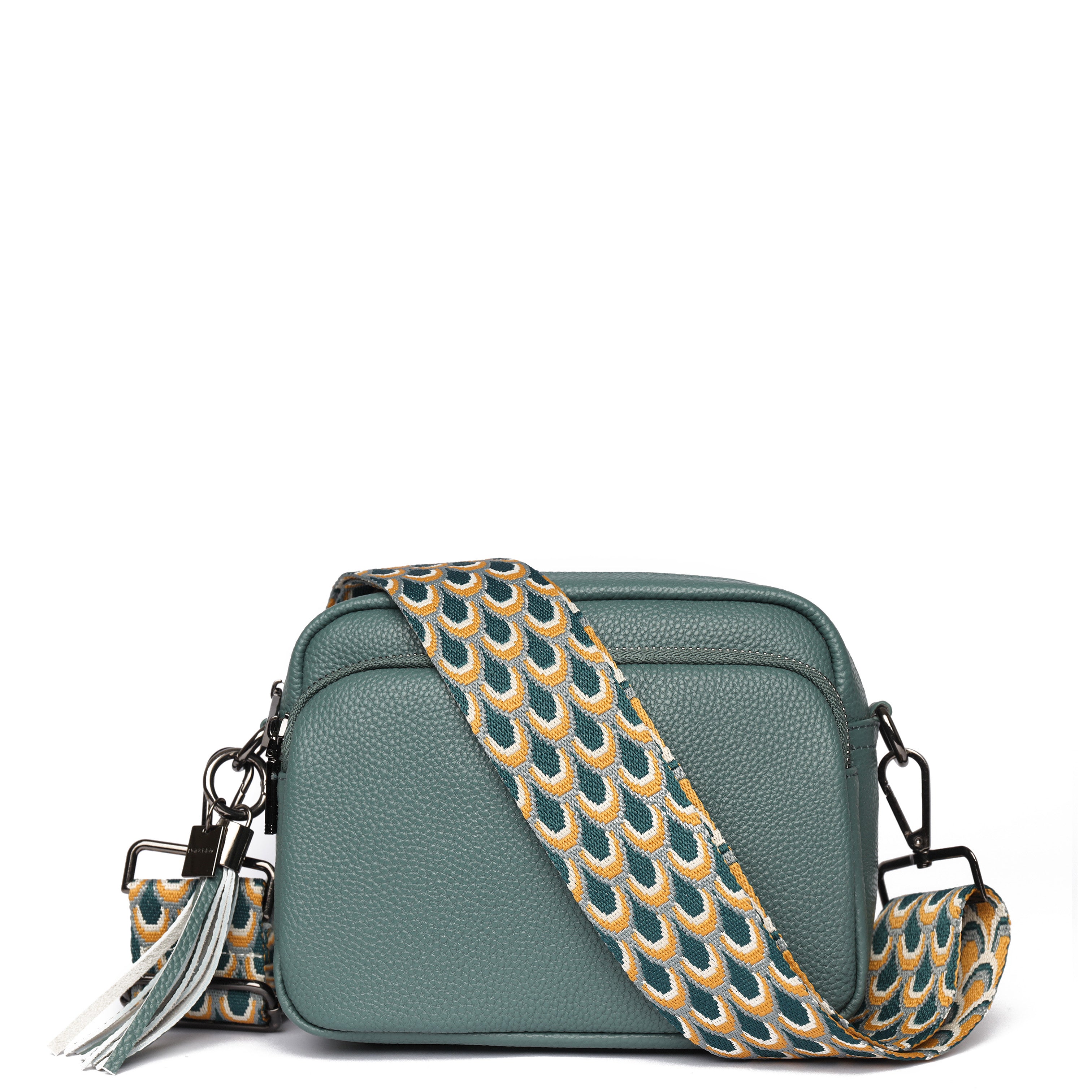 Luma Crossbody Bag Stone Green Dark Silver
