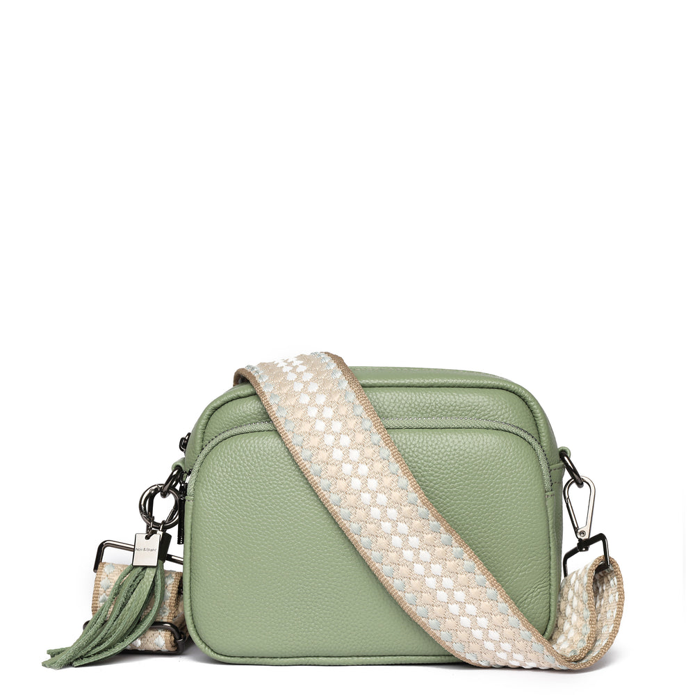 Luma Crossbody Bag Olive Mist Dark Silver