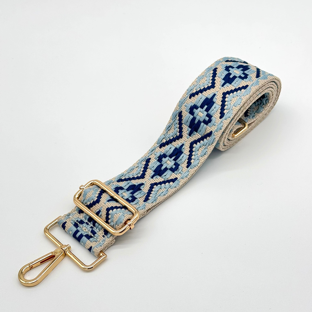 Stone & Blue Woven Aztec Strap