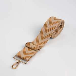Tan Herringbone Bag Strap