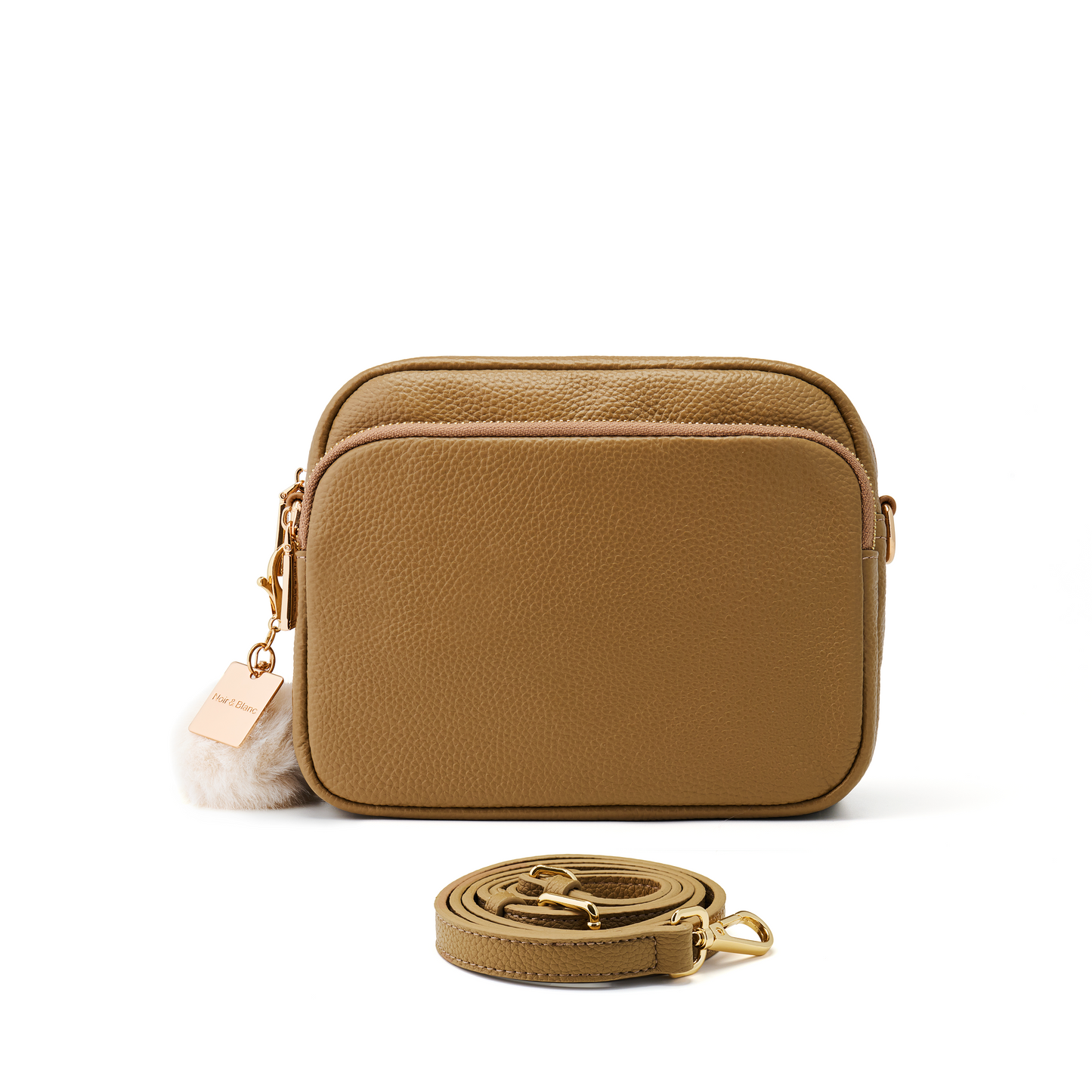 Noir & Blanc Leather Crossbody Bag and Accessories