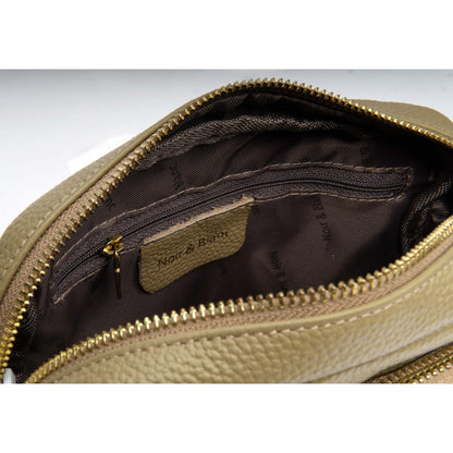 Noir & Blanc Leather Crossbody Bag and Accessories