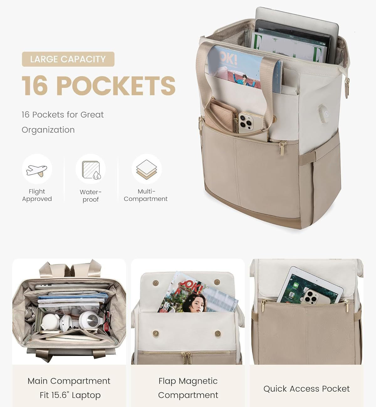 The Noir & Blanc Isla Backpack