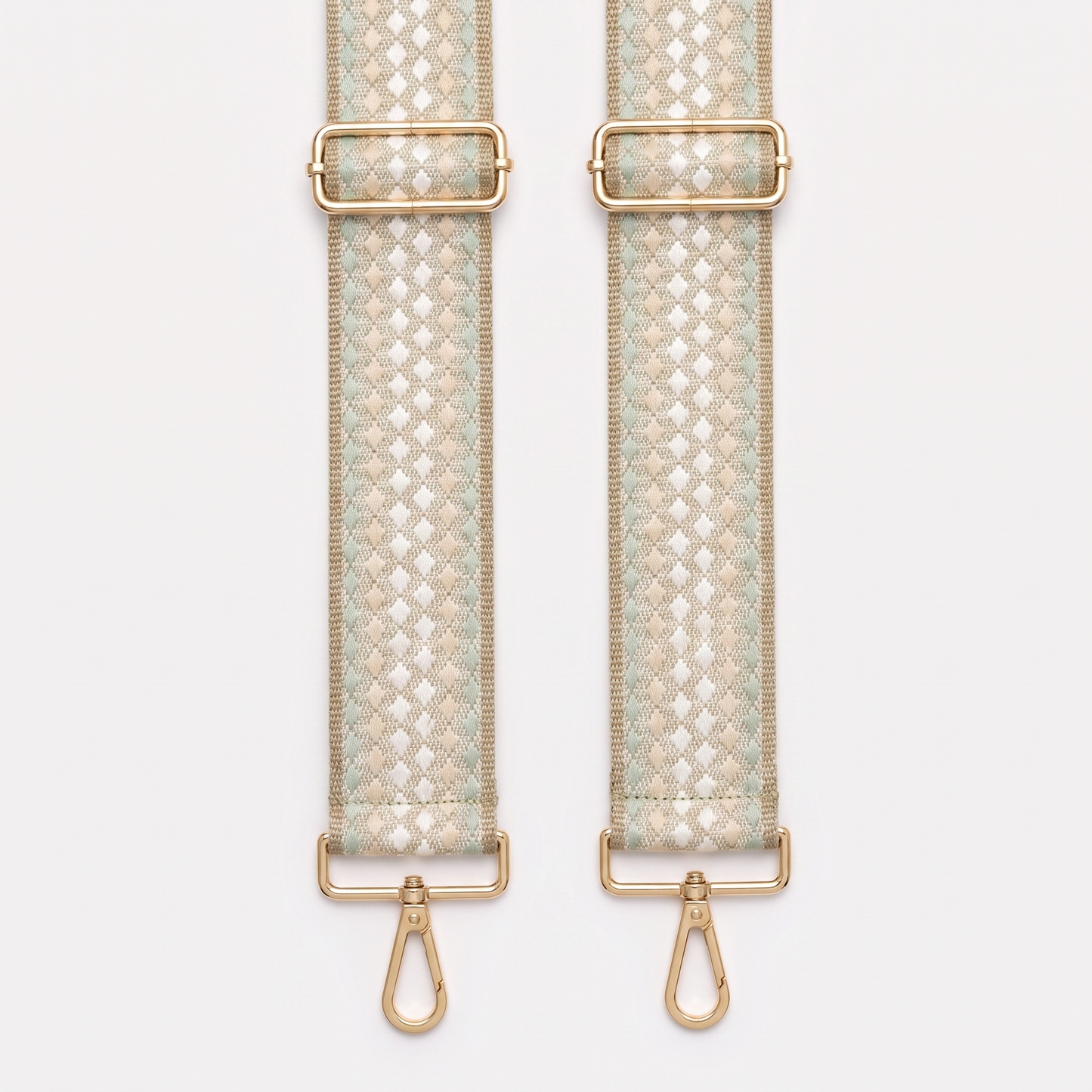 Sage Checker Weave Strap
