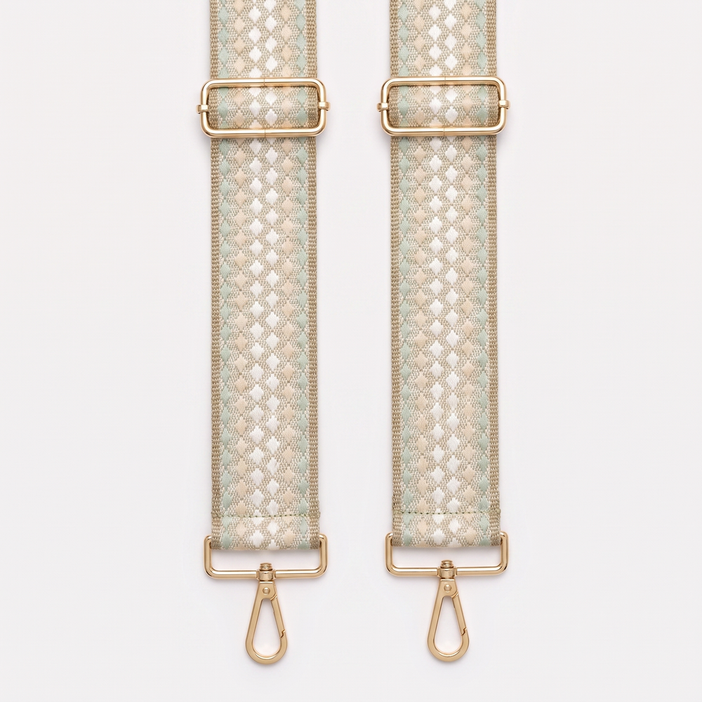 Sage Checker Weave Strap