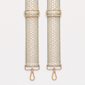 Sage Checker Weave Strap