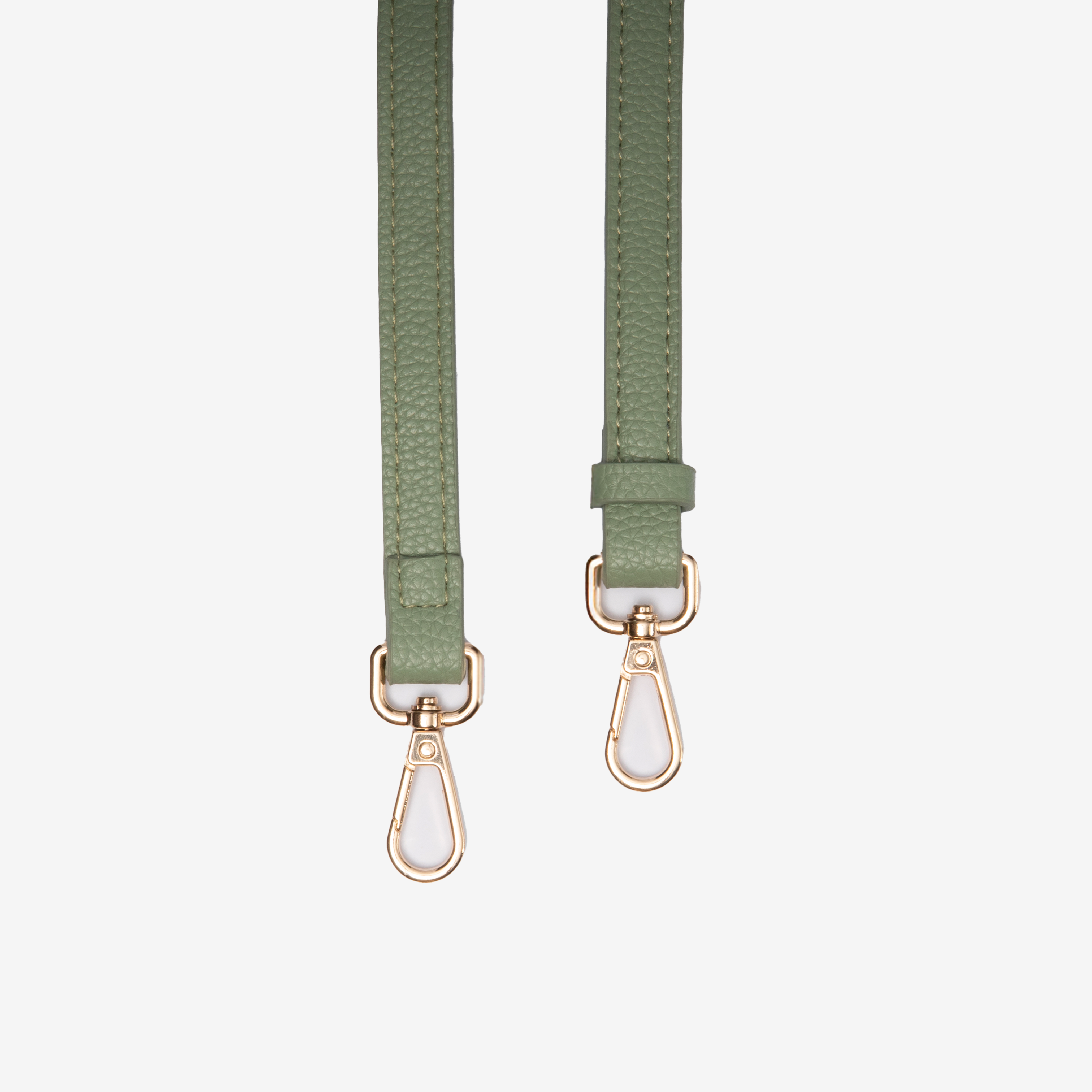 Leather Crossbody Strap Olive Mist
