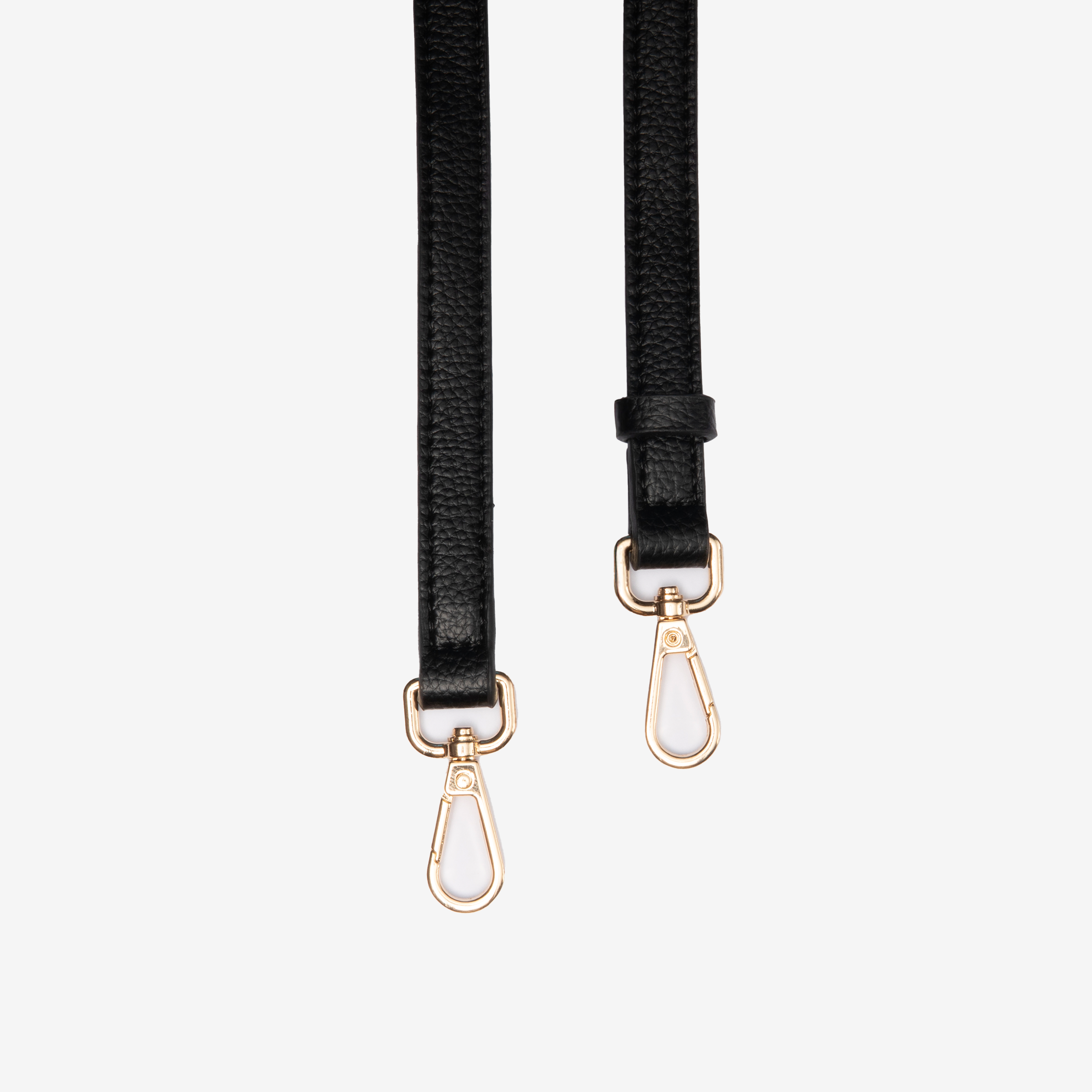 Leather Crossbody Strap Noir