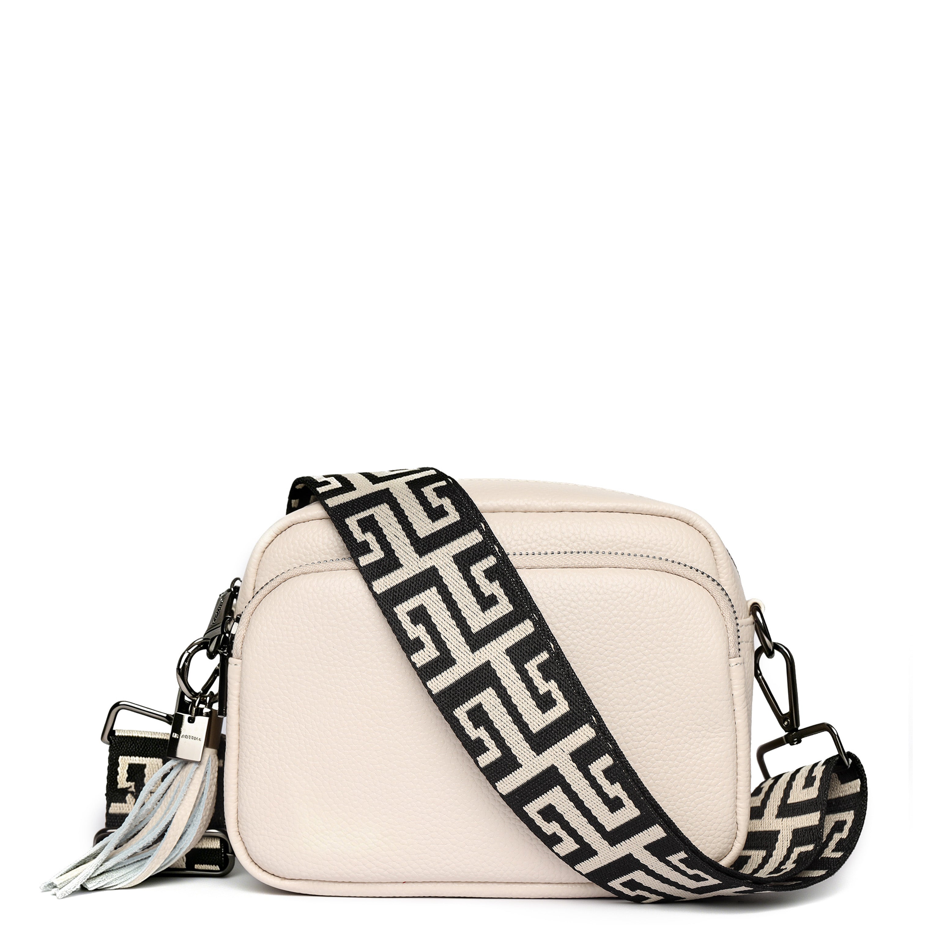 Luma Crossbody Bag Ivory Dark Silver