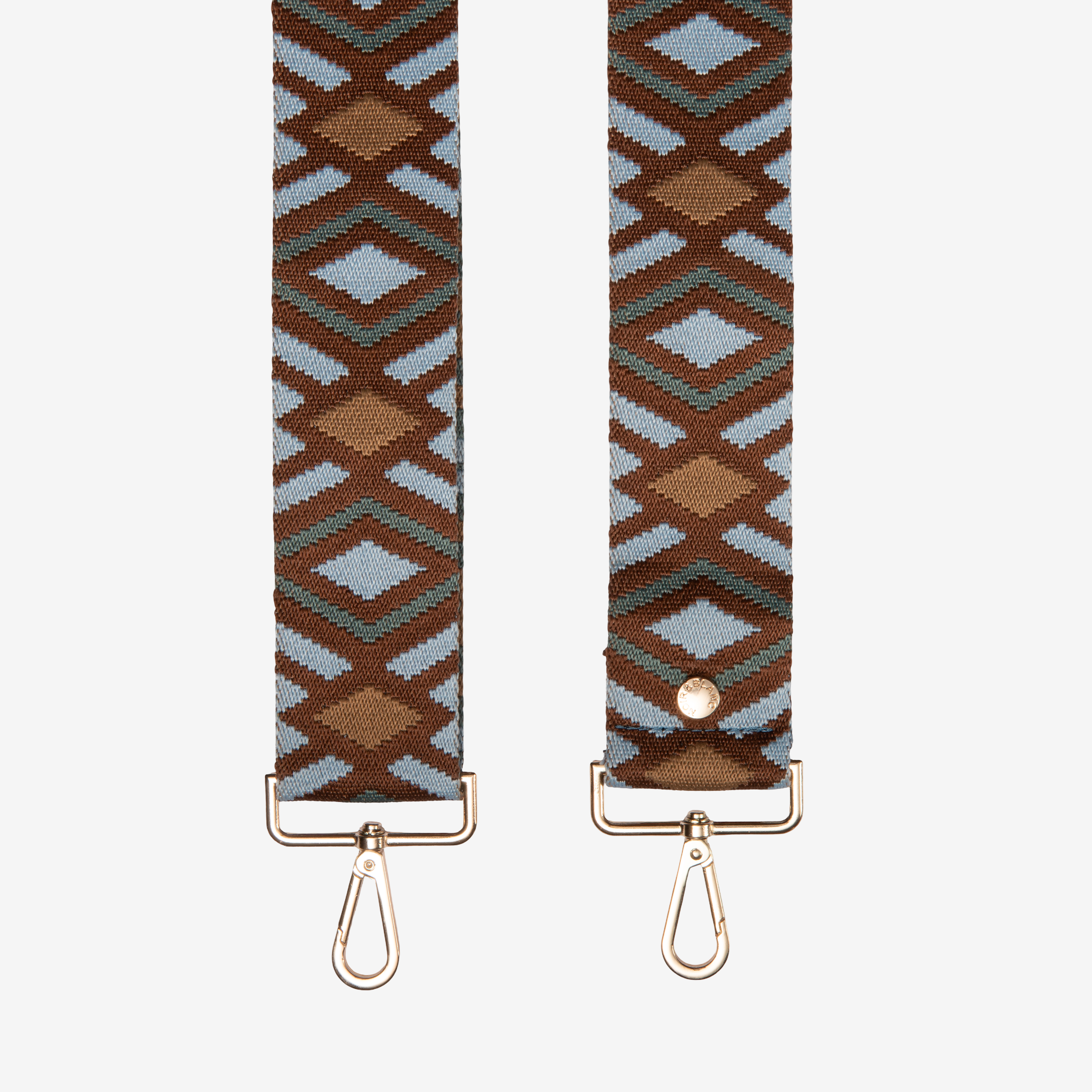 Toffee & Blue Diamond Crossbody Strap